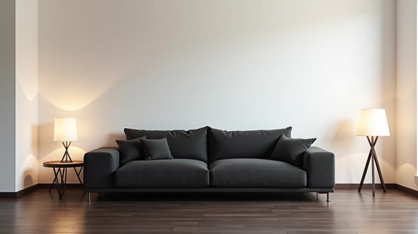 Subtiliser son intérieur avec des bouts de canapé noir
